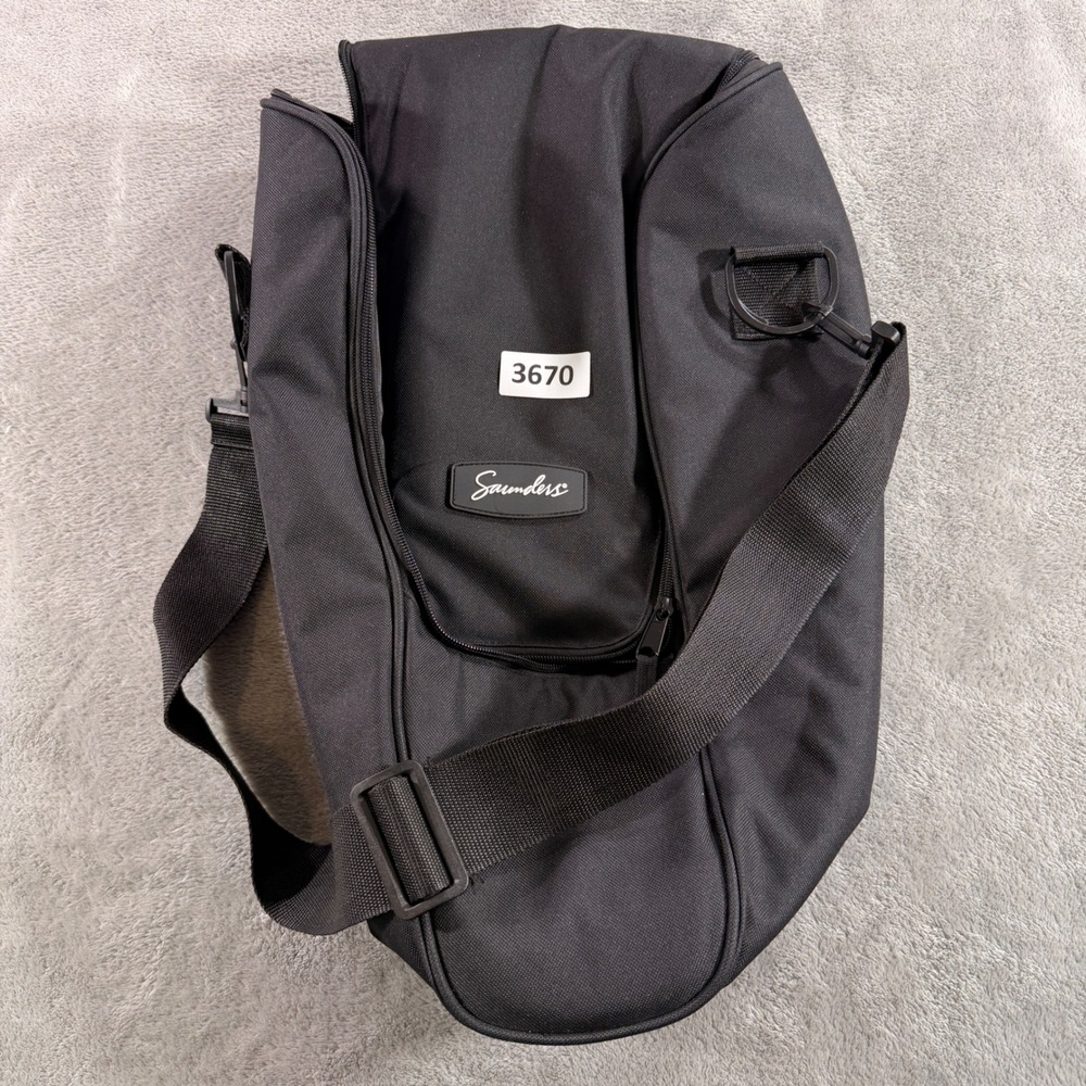 Saunders Cervical Traction Device Carrying Case Bag Unisex Black Padded Strap